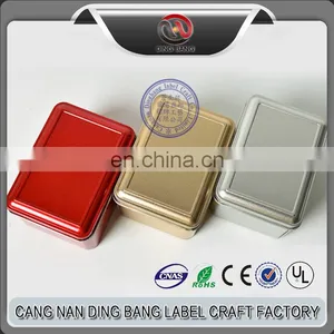 Wholesale Cheap High Grade Tin Material And Frost Type 3 Color 11*8cm Normal Metal Socks Box thumbnail-1