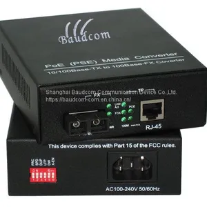 Single 1000M Gigabit Ethernet POE (PSE) Fiber Media Converter thumbnail-1