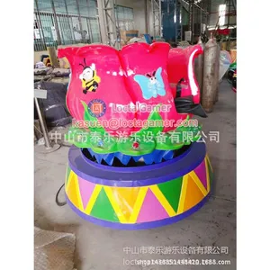 Zhongshan Amusement China Equipment Rotating Coffee Cup Mini Revolving 4 Seat Rose Cup Hot Sale Game Machine, Kiddie thumbnail-5