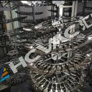 Plastic Tableware Vacuum Metalizing Machine, Plastic Fork/spoon Silver Vacuum Coating/metallizing Machine (HCVAC) thumbnail-5