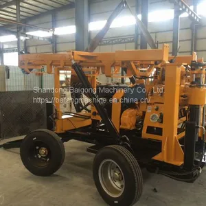 XYX-3 Fully Hydraulic Trailer Mounted Portable Water Well Drilling Rig thumbnail-2