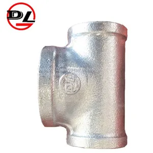 Malleable Iron Pipe Fittings Galvanized Equal Tee thumbnail-1