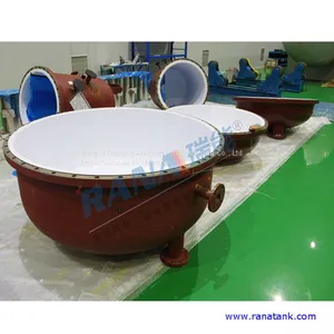 Factory Wholesales New Durable 65 Cubic Steel Lining PTFE/ PFA/ ETFE Anticorrosive Equipment With Long Service Life 15-20 Years Industrial Chemical Storage Tank Movable Portable Container and Pressure Vessel thumbnail-3