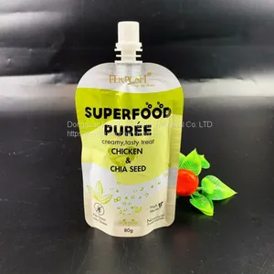 Customized 80g Composite Self-suction Nozzle Bag Frosted Aluminum Foil Bag Cosmetics Emulsion Self-suction Nozzle Packaging Bag thumbnail-1