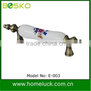 Flower Ceramic Handle E-003 for Furniture thumbnail-1