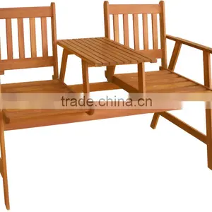 New Design Jack &Jill Bench - 100% FSC Wooden Bench - Perfect Quality - Oil Finished - Good Price thumbnail-1