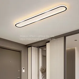 Led Acrylic Strip Chandeliers For Bedroom Balcony Aisle Lamp Lighting Modern Living Room Lights Kitchen Fixtures thumbnail-1