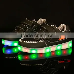 Colorful LED Flashing Light Kids Shoes, Rechargeable LED Shoes Kids thumbnail-3