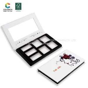 Makeup Sets Yellow Cameleon Eyeshadow Pallete Packaging Paper Magnetism Materials Empty Eyeshadow Pallets thumbnail-2