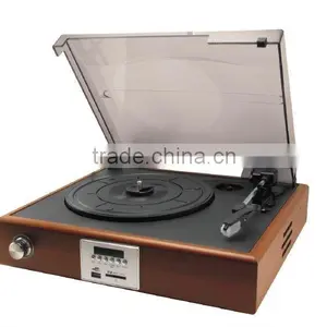 Simple Style!!! DS-2018: Retro Record Player With PC Recording/RCA Stereo Outputs/3 Speed thumbnail-4
