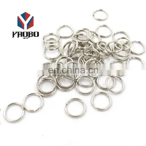 China Manufacturer Custom Shape Different Size Key Ring Chain Round Split For Clothing thumbnail-1