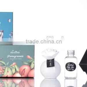 50ml Home Fragrance Aroma Reed Diffuser With Clay Flower and Ceramic Bottle SA-0021 thumbnail-1