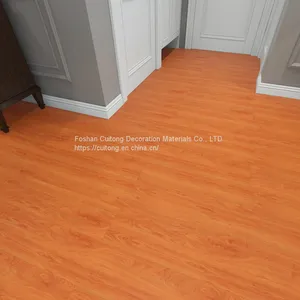 Old Ground Renovation Decoration Wood Grain Plastic Locking Floor Office Exhibition Hall Waterproof Flame Retardant SPC Stone Plastic Floor thumbnail-5
