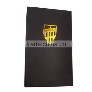 PU Leather A5 Embossed Printing D Shape 3 Ring Binder With Name Card Quality Choice thumbnail-1