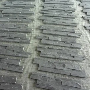 Natural Black Cultural Slate Tiles Factory thumbnail-1