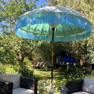 Beach Umbrella Wholesale New Outdoor Beach Umbrella Handmade Bali Beach Umbrella thumbnail-5