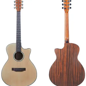 YAN/OEM SN-410 Cheap 41 Inch Acoustic Guitar for Beginner (Spruce Plywood Top, Sapele Plywood Back&Sides, Matte Finish) thumbnail-1