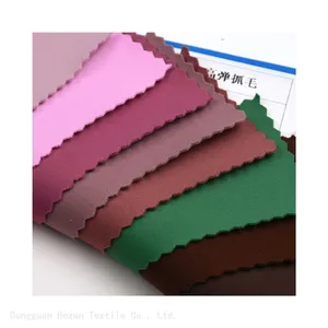 310G High-weight Soft Double-sided High Elasticity Fleece Fabric Used for Winter Yoga Cycling Clothing Warm Fabric Stretch Plush Fabric thumbnail-2