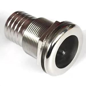 Marine Parts 316 Stainless Steel Thru-Hull Valve Fitting Steel Boat Thru Hull Thru Drain Connector thumbnail-5