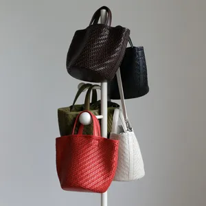 Casual Straw Woven Shoulder Bags For Women Wicker Handbags Handmade Summer Beach Bag Female Travel Large Capacity Rattan Totes thumbnail-3