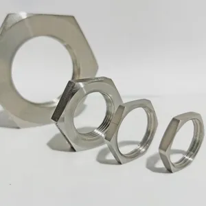 Customized Size GB ANSI Standard Black Finish Hexagonal DIN 439 GB 6172 Hex Thin Nut thumbnail-1