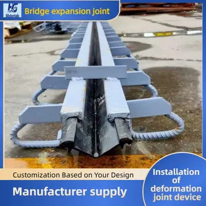 Installation of E60 Type Steel Expansion Device Plate With Manganese Steel Strip and Rubber Strip for Highway Bridge Expansion Joints thumbnail-1