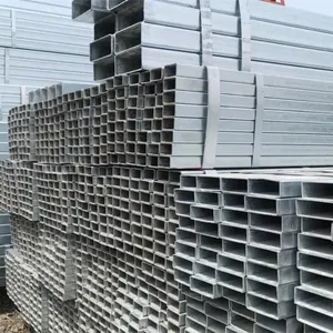 High Quality Galvanized Square Tube Steel Tube for Warehouse Construction Rectangular Steel Tube thumbnail-1