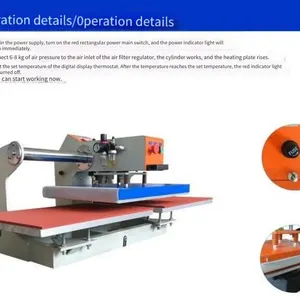 Hengjun Gj-q2 Digital Printing Heat Transfer Machine, Pneumatic Semi-automatic Heat Pressing Equipment, Starting From One Piece for Shipment thumbnail-5