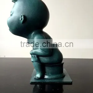 Figure Statue Designer Home Decor Abstract Modern Bronze Sculpture thumbnail-2