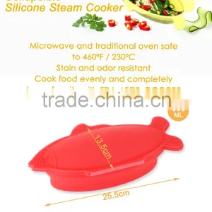 Collapsible, Foldable, Non-stick,odorless, Silicone Steamer, Steam Cooker, FDA, LFGB, DGCCRF thumbnail-6