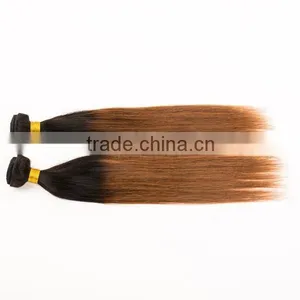 Qingdao Hot Sale Ombre Bundles 100% Remy Human Hair Extension Sew in Human Hair Weave Ombre Hair Brazilian Ombre Weave Hair thumbnail-6