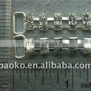 Fashion Style Vintage Brass Rhinestone Metal Chain Link Buckle thumbnail-1
