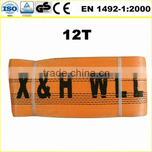12T Eye to Eye Double Flat Polyester Lift Sling Quality Choice thumbnail-1