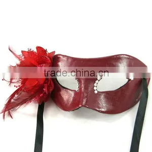 Festival Decorative Leather Masks With Rhinestone thumbnail-1