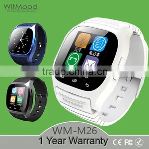 Bluetooth Sport Smart Watch Wristwatch M26 Luxury Wrist Watch With Dial SMS Remind Pedometer for Samsung Huawei Andriod Phone thumbnail-1