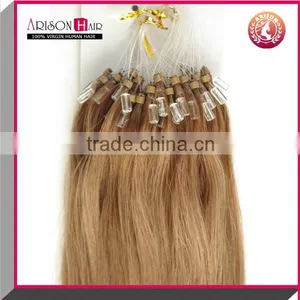 Cheap Peruvian Hair Extension Micro Ring Hair Keratin Human Remy Hair Extension thumbnail-4