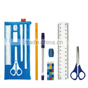 4 Colors Wholesale Stationery Set Teenager Waterproof Pencil Case thumbnail-2