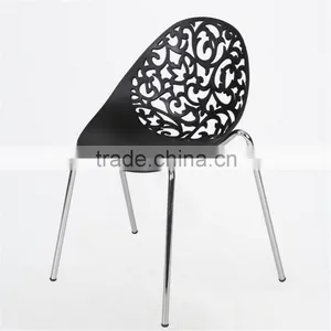 New Product Cheap Hotel Dinning Wedding PP Plastic Hollow Metal Price Steel Banquet Chair Quality Choice thumbnail-4