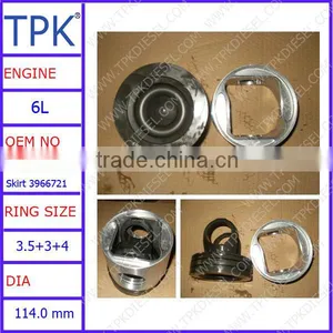 6L Piston Kit, Crown, Skirt, Ring Set, Liner Set, 4941395, 3966721 thumbnail-1