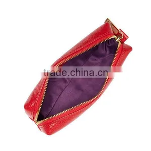 100% Pure and Soft Cow Pebble Leather Travel Leather Wash Bag thumbnail-4