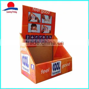 High Quality Cardboard Counter Top Orange Display Boxes thumbnail-3