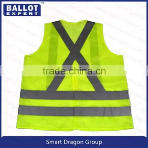 Mesh Polyester Fluorescent Fabrics Reflective Safety Vest From China thumbnail-3