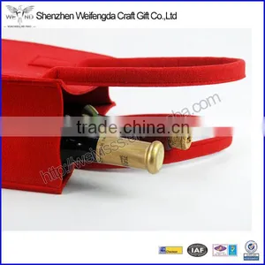 Fashion Cheap Red Felt Presentation Wine Bag thumbnail-3
