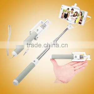 Foldable ,Portable Popular Selfie Stick With Cables for Cell Phone thumbnail-6