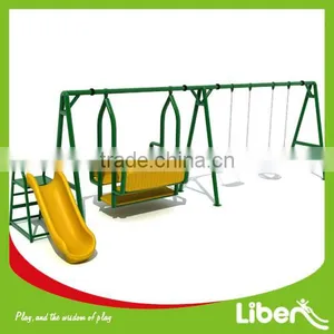 2014 Attractive Outdoor Swing Sets With Slide for Kids LE.QQ.042 thumbnail-1