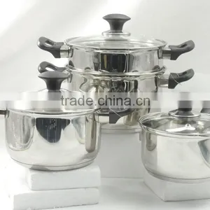 2 Layer Stainless Steel Steamer With Bakelite Handle thumbnail-2