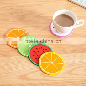 Zakka Cute Fruit Cat Silicone Cup Mat thumbnail-1