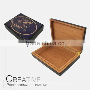 Wholesale Custom Logo Wooden Cigar Humidor thumbnail-1