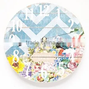 Beautiful Design Round Wood Wall Clock for Home Deco thumbnail-1