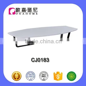 Simple Modern MDF Coffee Table Stainless Sofa Center Table CJ0183 thumbnail-1